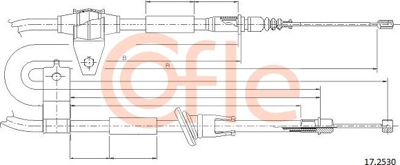 Cofle 17.2530 - Kabel, dayanacaq əyləci furqanavto.az