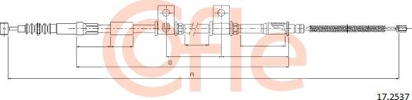 Cofle 17.2537 - Kabel, dayanacaq əyləci furqanavto.az