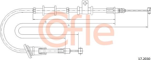 Cofle 17.2030 - Kabel, dayanacaq əyləci furqanavto.az