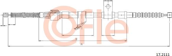 Cofle 17.2111 - Kabel, dayanacaq əyləci furqanavto.az