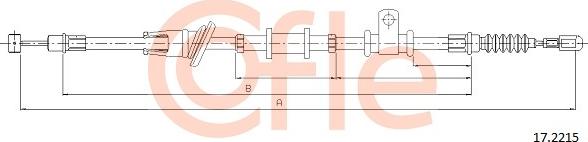 Cofle 17.2215 - Kabel, dayanacaq əyləci furqanavto.az