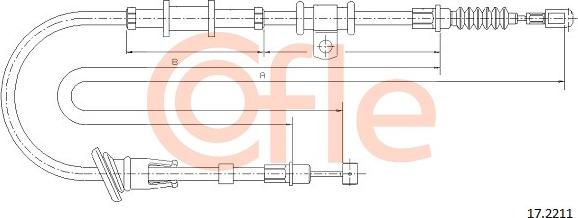 Cofle 17.2211 - Kabel, dayanacaq əyləci furqanavto.az