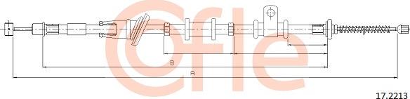 Cofle 17.2213 - Kabel, dayanacaq əyləci furqanavto.az