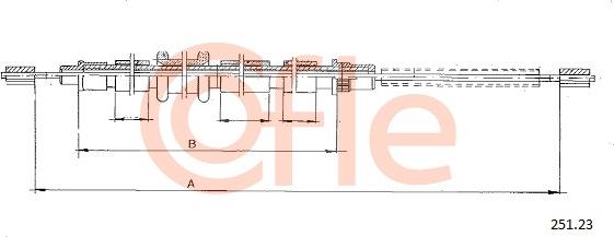 Cofle 251.23 - Kabel, dayanacaq əyləci furqanavto.az