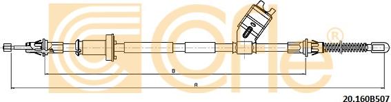 Cofle 20.160B507 - Kabel, dayanacaq əyləci furqanavto.az