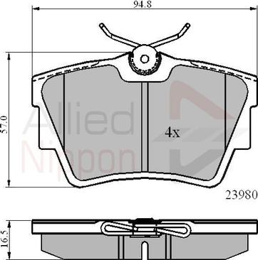 HELLA T1390 - Əyləc altlığı dəsti, əyləc diski furqanavto.az