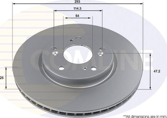 Comline ADC4012V - Əyləc Diski furqanavto.az