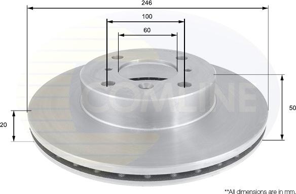 Comline ADC0914V - Əyləc Diski furqanavto.az