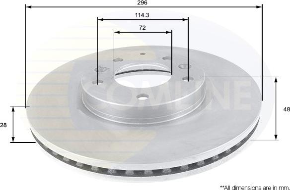 Comline ADC0459V - Əyləc Diski furqanavto.az