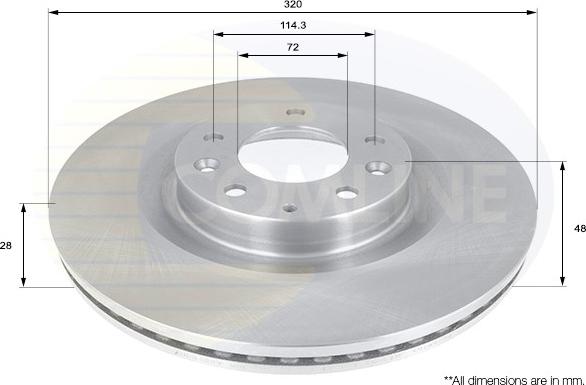 Comline ADC0460V - Əyləc Diski furqanavto.az