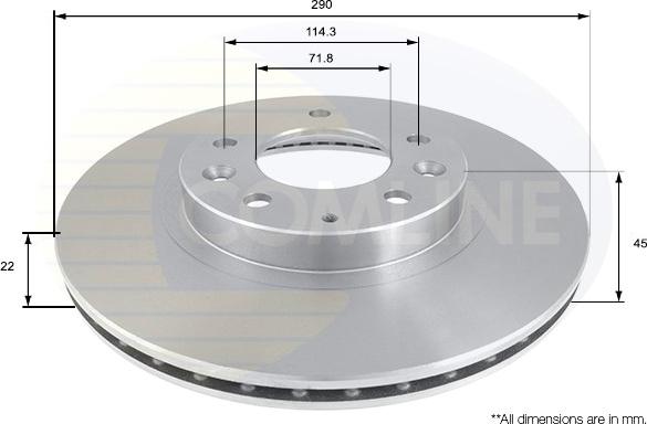 Comline ADC0462V - Əyləc Diski furqanavto.az