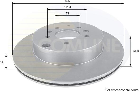 Comline ADC0471V - Əyləc Diski furqanavto.az