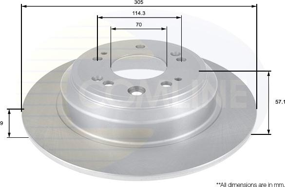 Comline ADC0567 - Əyləc Diski furqanavto.az