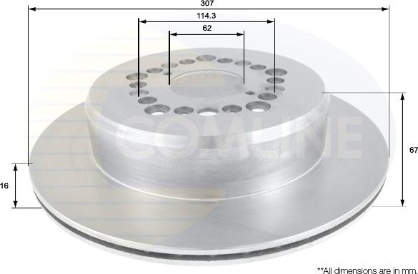 Comline ADC0163V - Əyləc Diski furqanavto.az