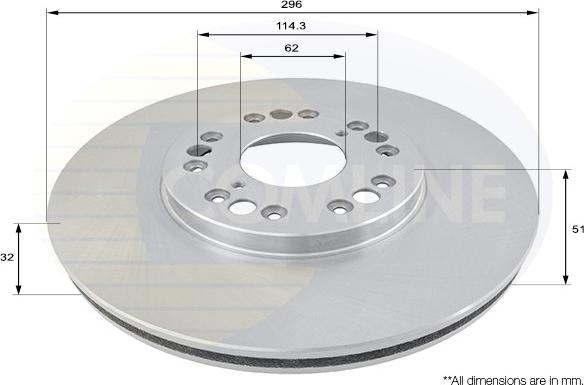 Comline ADC0162V - Əyləc Diski furqanavto.az