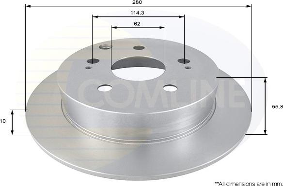 Comline ADC01168 - Əyləc Diski furqanavto.az