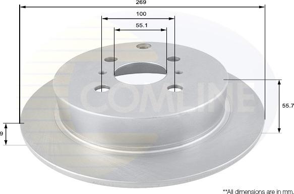 Comline ADC01104 - Əyləc Diski furqanavto.az