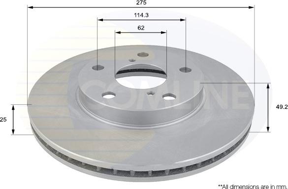 Comline ADC01100V - Əyləc Diski furqanavto.az