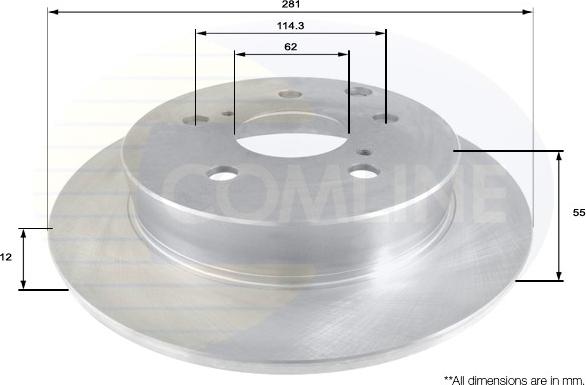 Comline ADC01137 - Əyləc Diski furqanavto.az