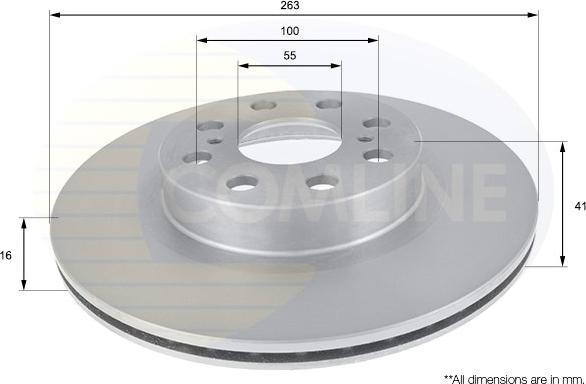 Comline ADC01129V - Əyləc Diski furqanavto.az