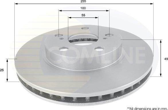 Comline ADC0175V - Əyləc Diski furqanavto.az