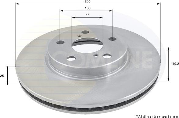 Comline ADC0171V - Əyləc Diski furqanavto.az