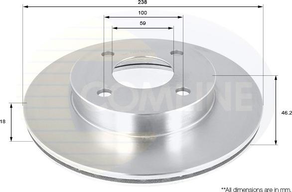 Comline ADC0273V - Əyləc Diski furqanavto.az