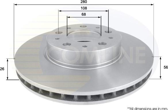 Comline ADC1910V - Əyləc Diski furqanavto.az