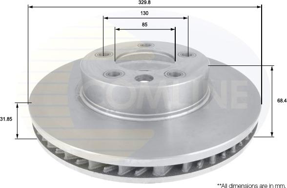 Comline ADC1458V - Əyləc Diski furqanavto.az