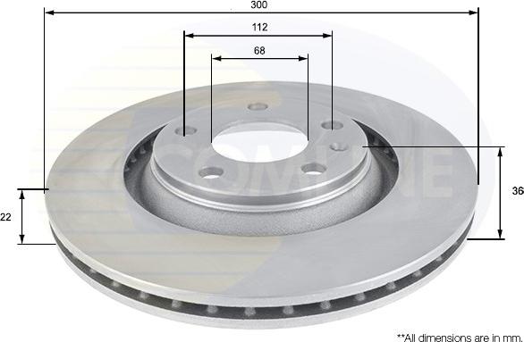 Comline ADC1485V - Əyləc Diski furqanavto.az