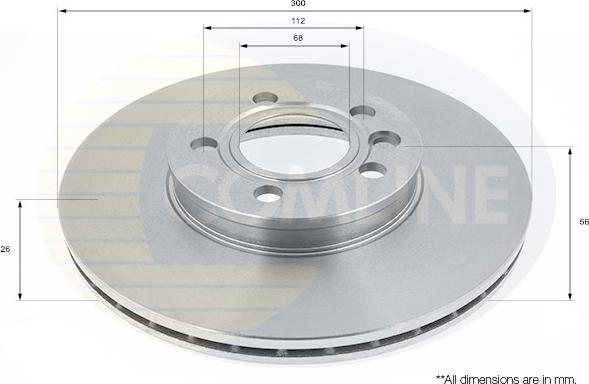 Comline ADC1434V - Əyləc Diski furqanavto.az