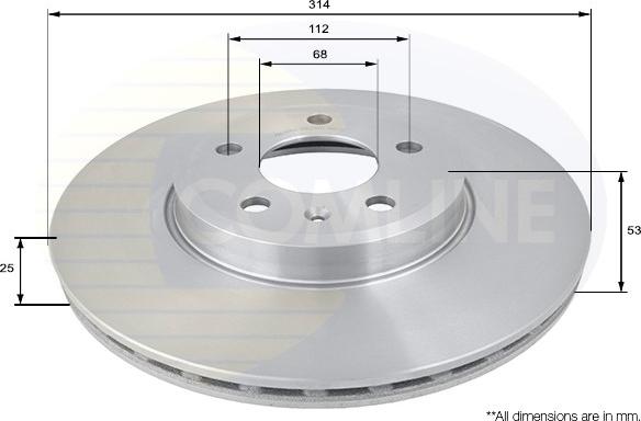 Comline ADC1476V - Əyləc Diski furqanavto.az