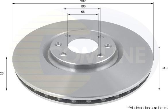 Comline ADC1592V - Əyləc Diski furqanavto.az