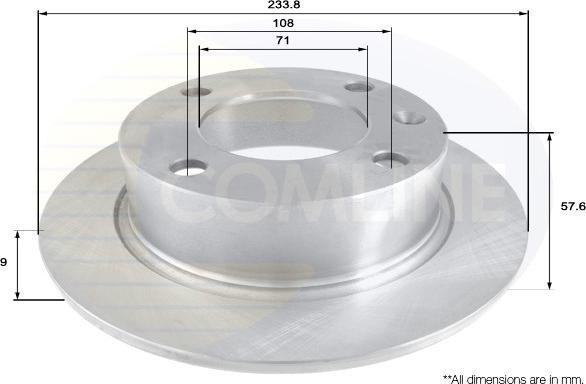 Comline ADC1514 - Əyləc Diski furqanavto.az