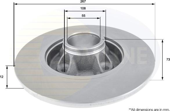 Comline ADC1573 - Əyləc Diski furqanavto.az