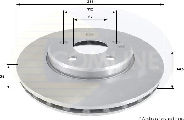 Comline ADC1641V - Əyləc Diski furqanavto.az