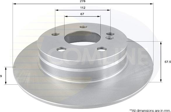 Comline ADC1665 - Əyləc Diski furqanavto.az