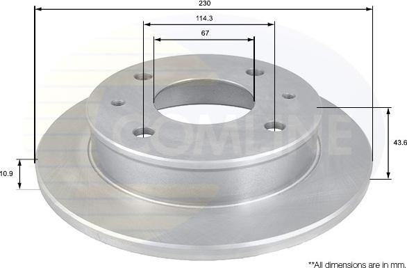 Comline ADC1019 - Əyləc Diski furqanavto.az