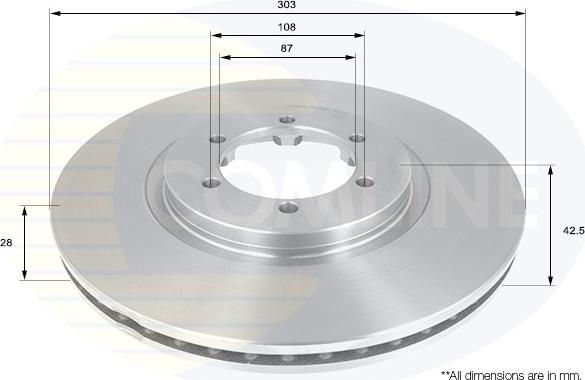 Comline ADC1084V - Əyləc Diski furqanavto.az