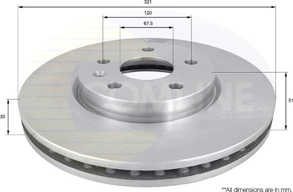 Comline ADC1142V - Əyləc Diski furqanavto.az