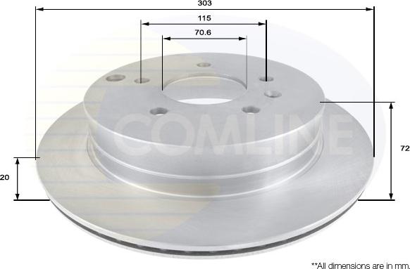 Comline ADC1147V - Əyləc Diski furqanavto.az