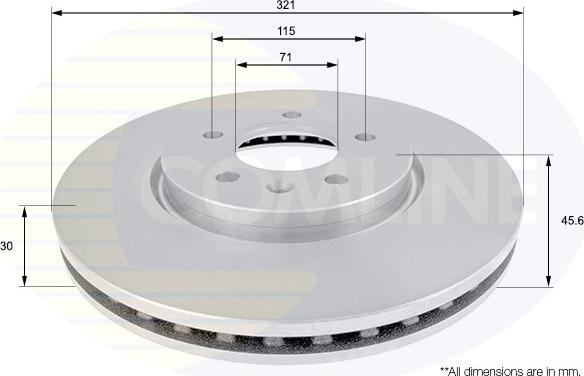 Comline ADC1159V - Əyləc Diski furqanavto.az