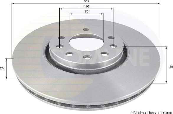 Comline ADC1115V - Əyləc Diski furqanavto.az