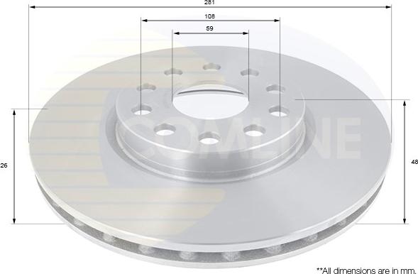 Comline ADC1824V - Əyləc Diski furqanavto.az