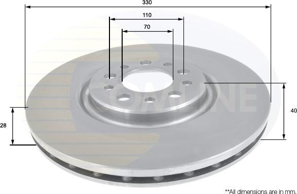 Comline ADC1827V - Əyləc Diski furqanavto.az