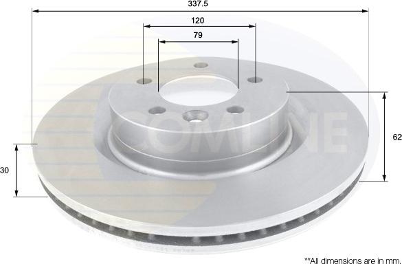 Comline ADC1323V - Əyləc Diski furqanavto.az