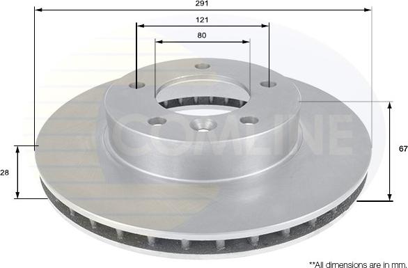 Comline ADC1222V - Əyləc Diski furqanavto.az