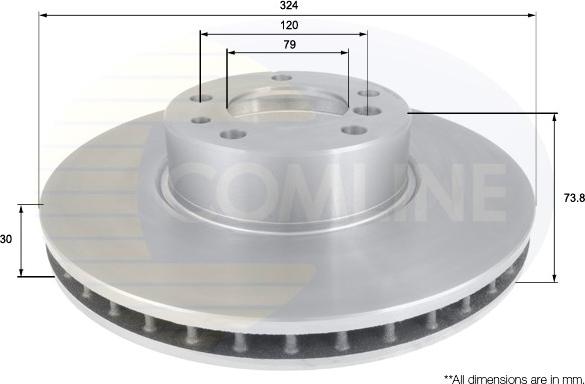 Comline ADC1735V - Əyləc Diski furqanavto.az