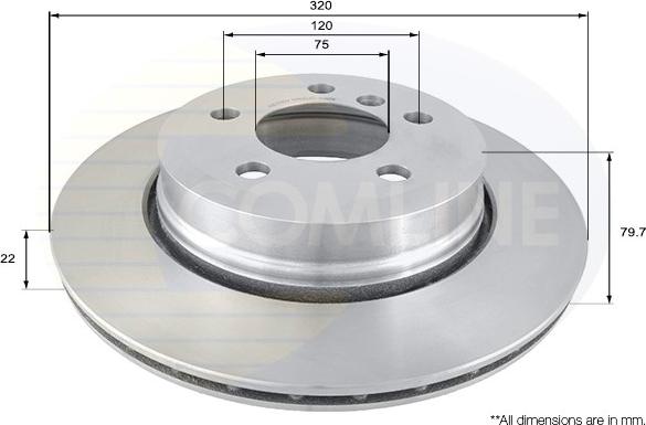 Comline ADC1720V - Əyləc Diski furqanavto.az