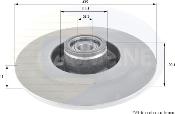 Comline ADC3014 - Əyləc Diski furqanavto.az